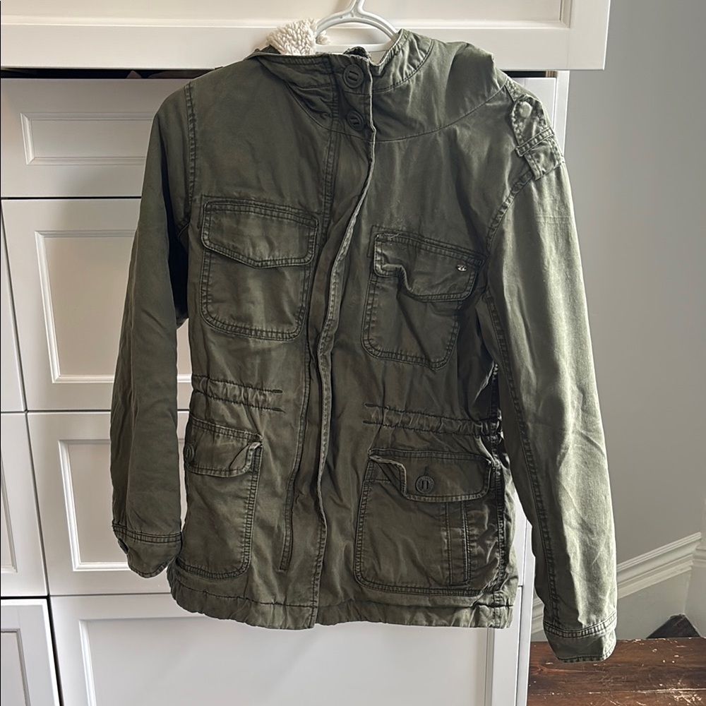 American Eagle Outfitters Green Utility Jacket
